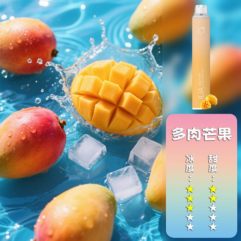 ILIA哩亞6500口拋棄式電子煙 可充電21款口味
