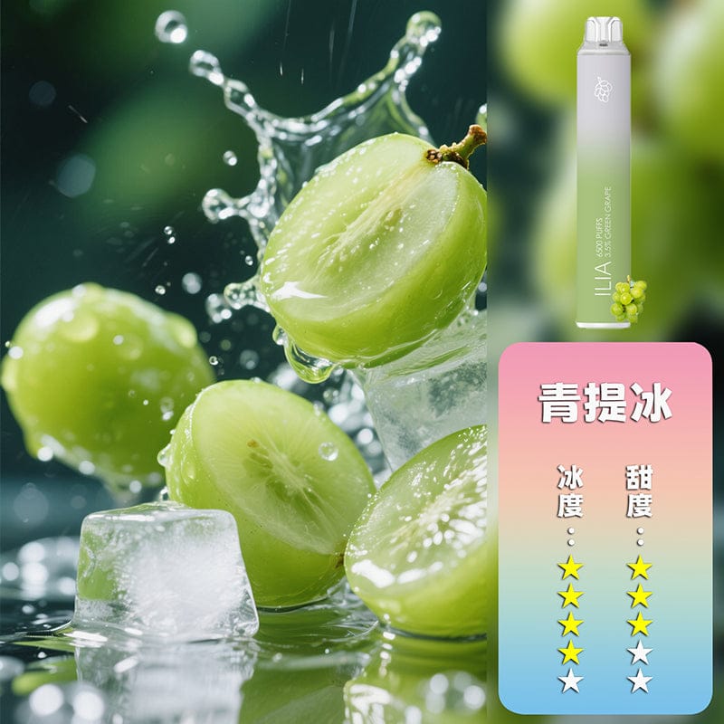 ILIA哩亞6500口拋棄式電子煙 可充電21款口味