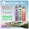 【VAPOR STORM 風暴辣妹 】7500口大容量拋棄式電子菸 可充電 15ml煙油 650mAh Type-C快充 多口味